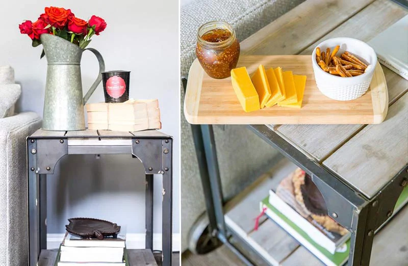 Factory Cart Side Table