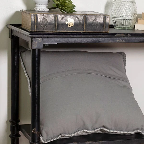 Black Metal Rolling Cart