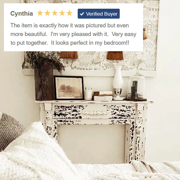 Extreme Distressing Whitewashed Mantel | DES Exclusive