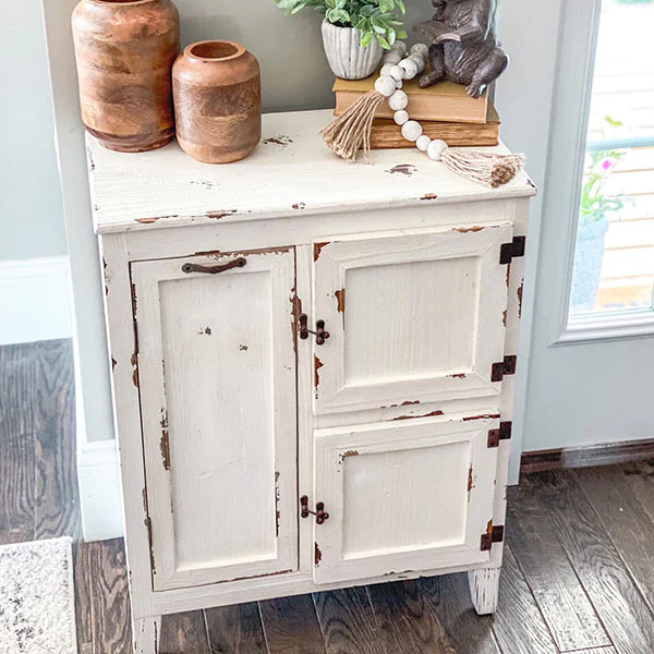 Antique-Inspired Wooden Ice Chest, DES Exclusive