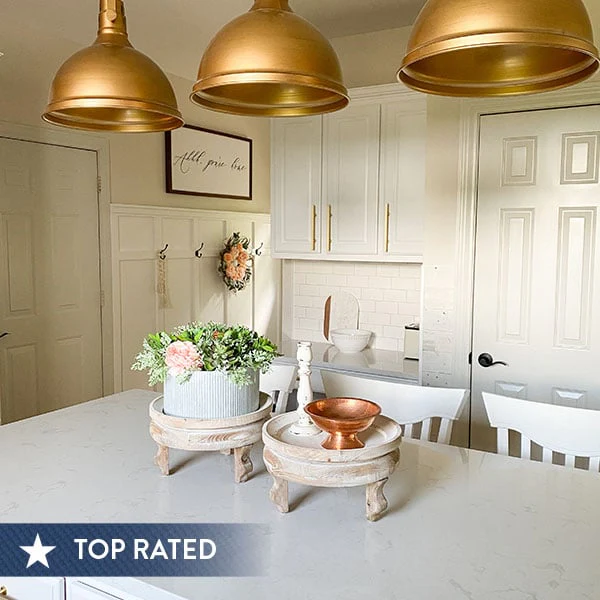 Natural Wooden Riser Stands, Set of 2