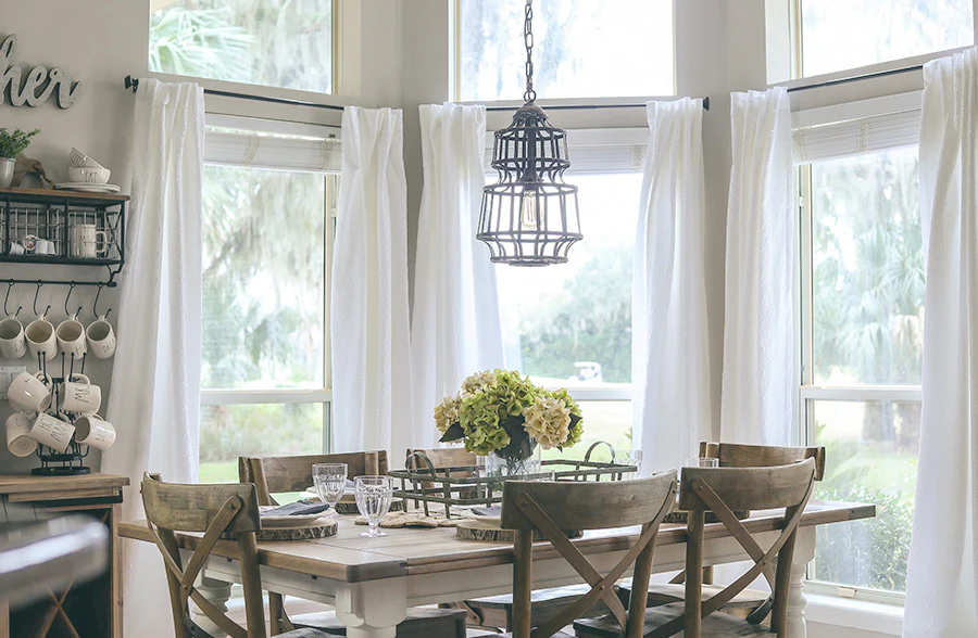 Distressed Metal Caged Pendant Light