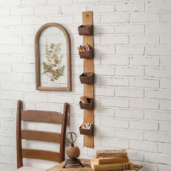 Rustic Hanging Utility Wall Organizer