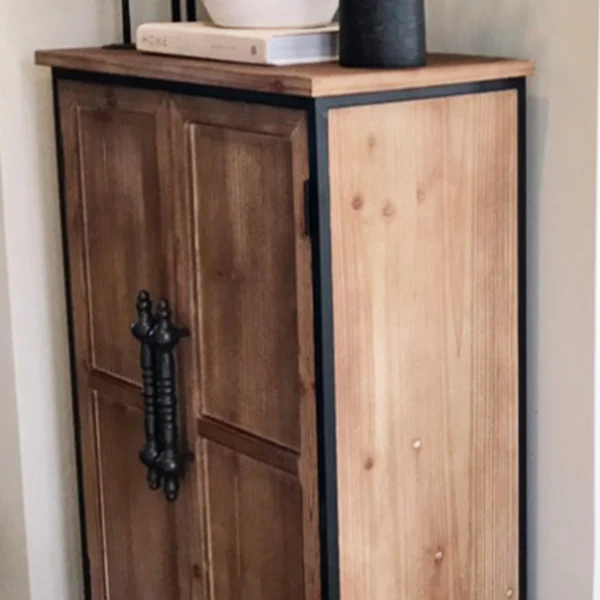 Wooden French Door Cabinet