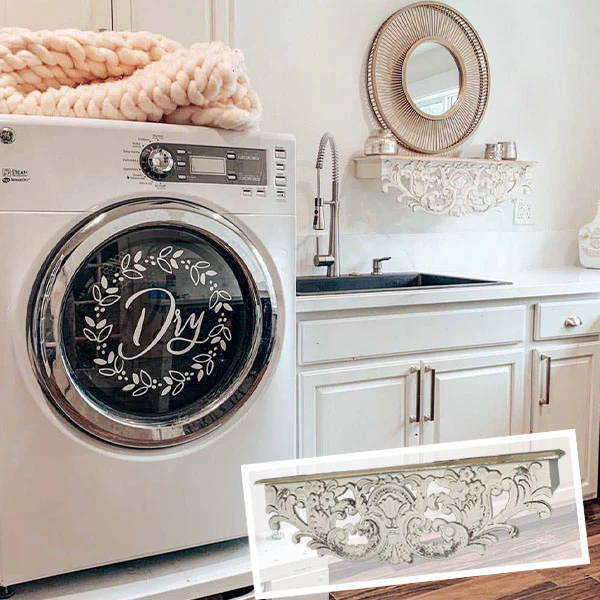 Intricate Carved Corbel Wall Shelf