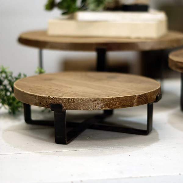 Round Modern Farmhouse Risers, Set of 3