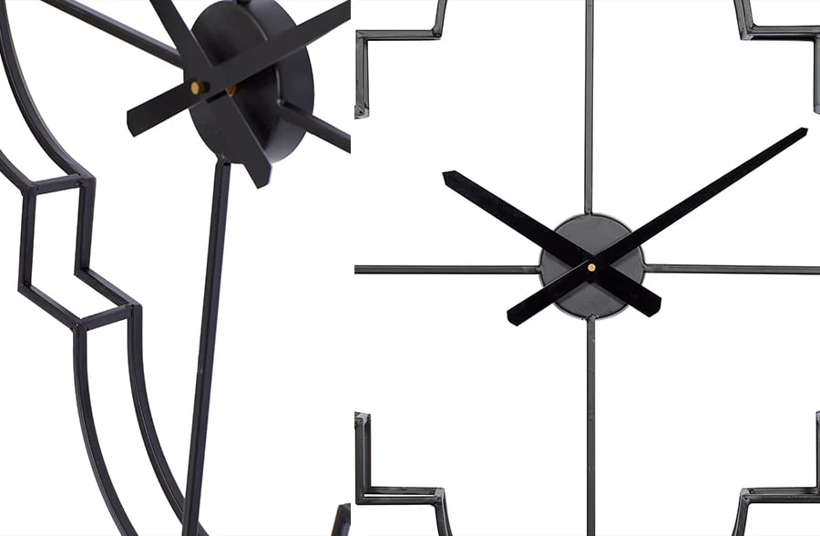 Scalloped Metal Frame Wall Clock