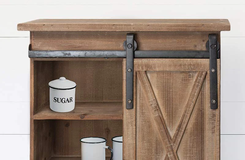 Barn Door Storage Cabinet