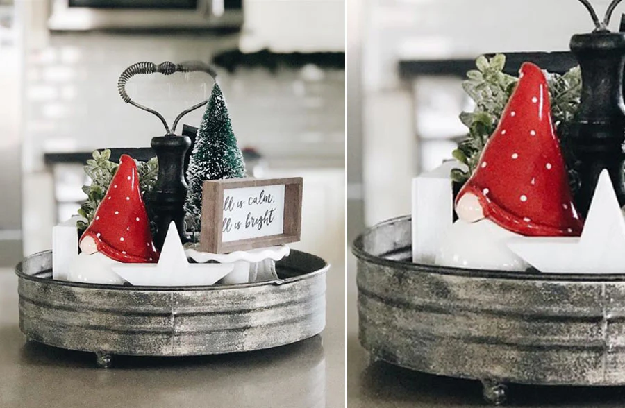 Galvanized Tray With Handle