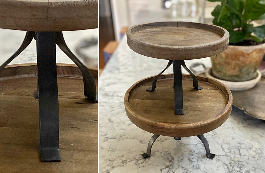 Round Adjustable Display Risers, Set of 2