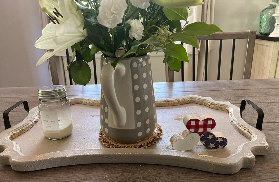 Scalloped Edge Bed And Breakfast Tray