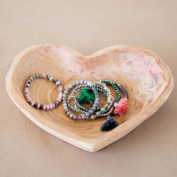 Heart Shaped Dough Bowl, Set of 2