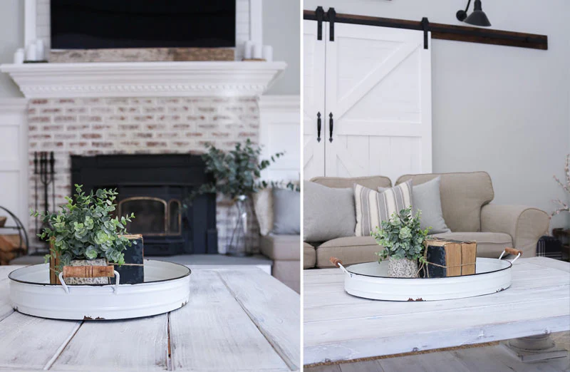 Oval Distressed Enamel Trays  Set of 2