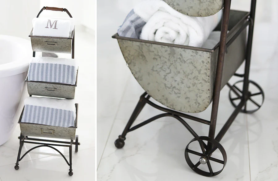 Rolling Three Tiered Storage Cart