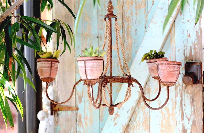 Terracotta Pot Chandelier