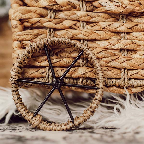 Rattan Stroller Basket