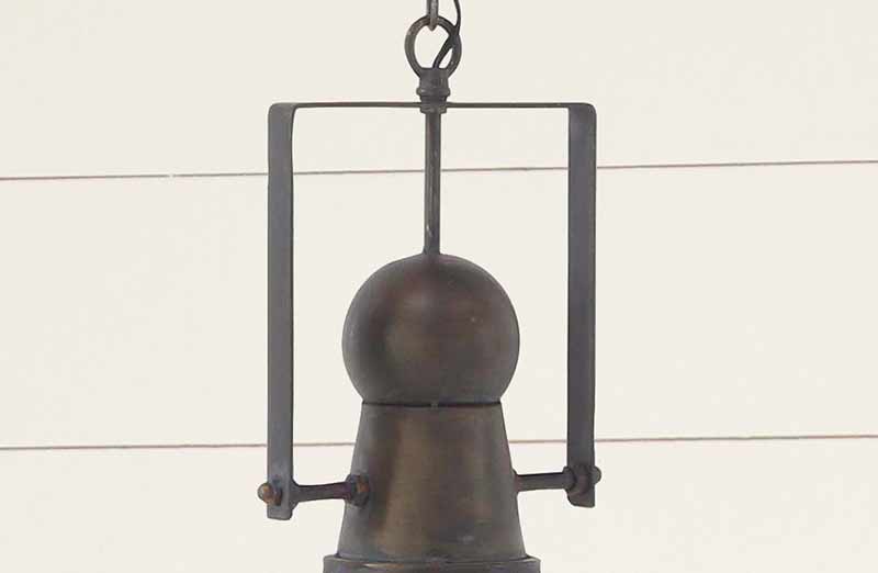 Caged Metal Pendant Lamp