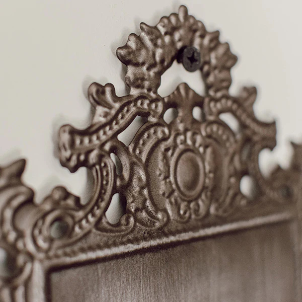 Ornate French Style Wall Basket with Hooks