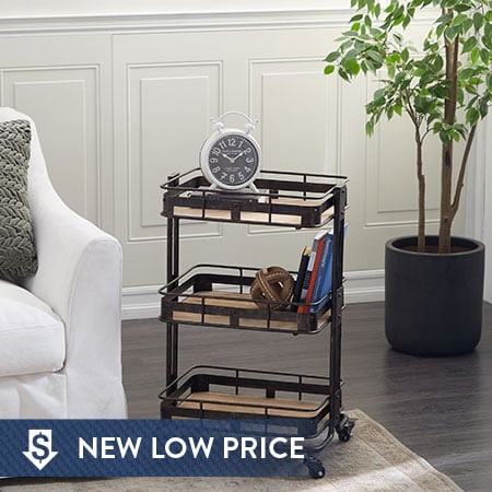 Utilitarian Rolling Storage Cart