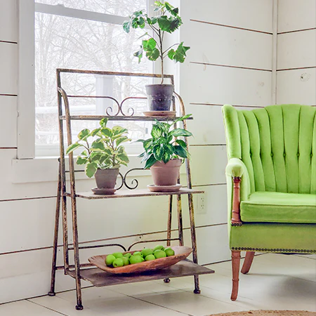 Large Galvanized Metal Shelf