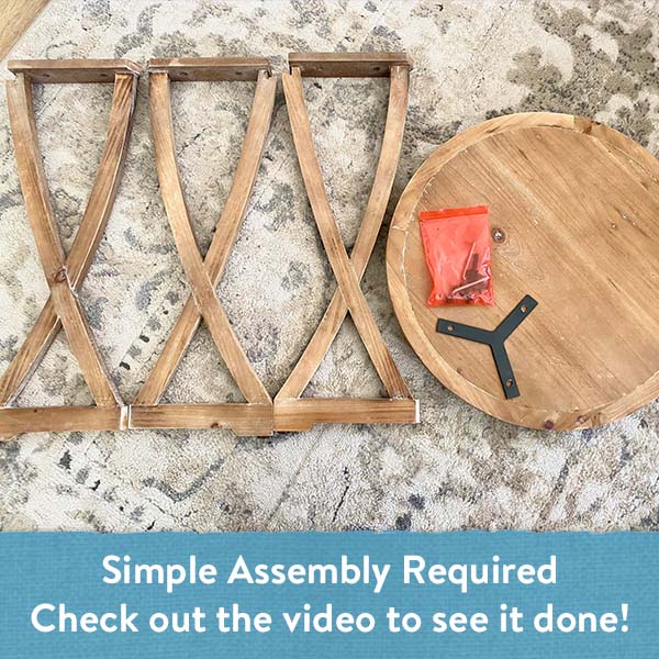 Organic Wood Curved Leg Accent Table