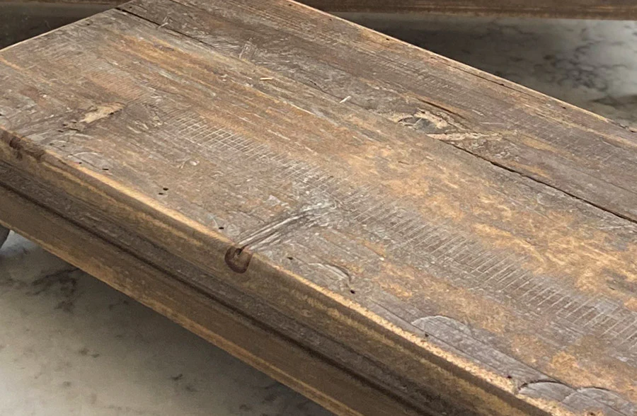 Far East Reclaimed Wood Risers, Set of 2