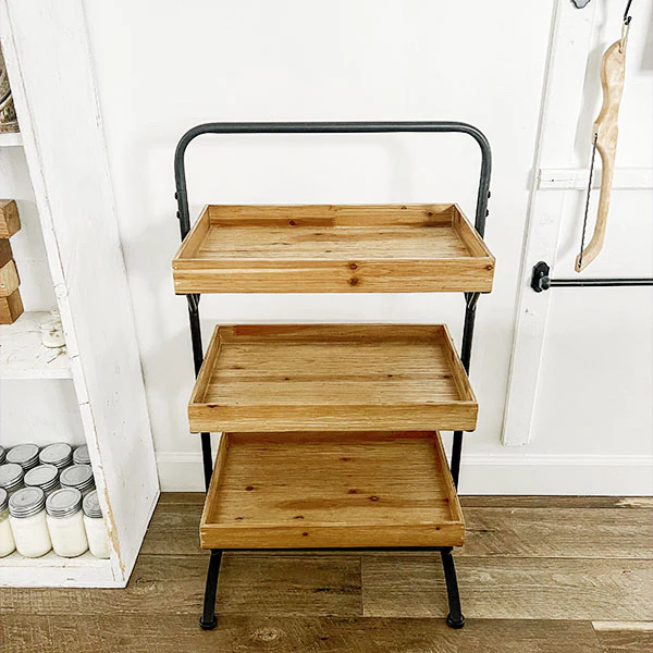 Three Tiered Farmer's Market Shelf