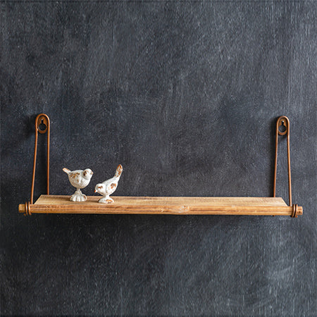 Floating Wooden Wall Shelf