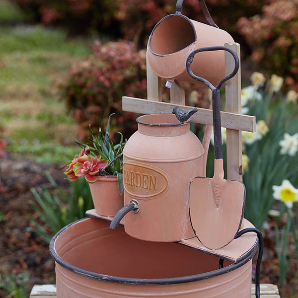 Garden Tools Metal Fountain