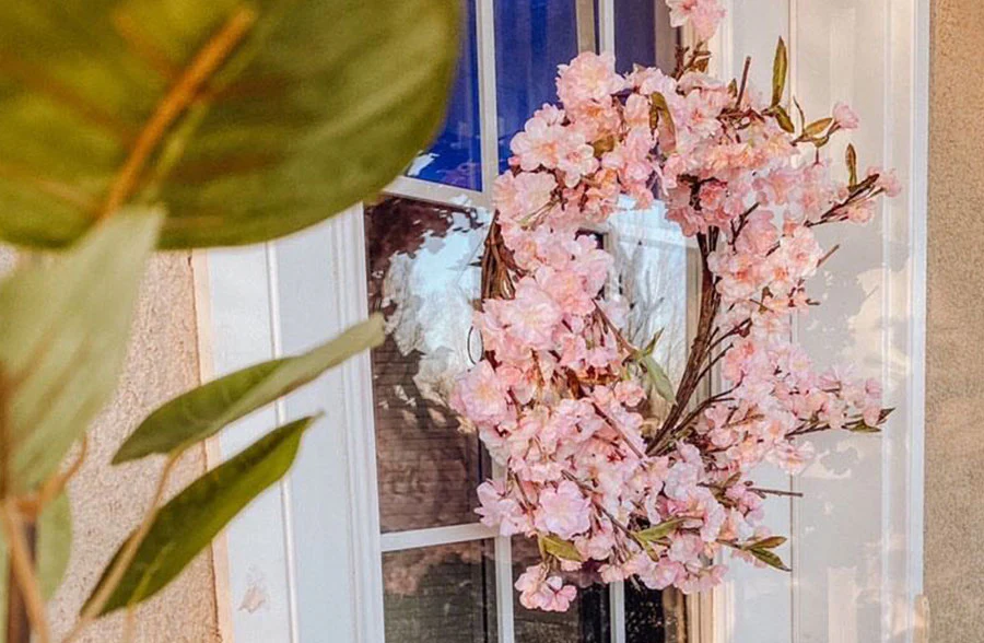Delicate Cherry Blossom Wreath