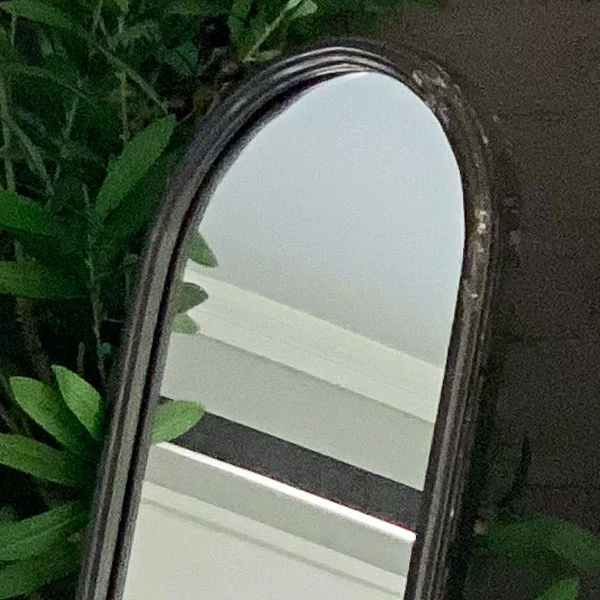 Floor Mirror with Metal Frame and Stand