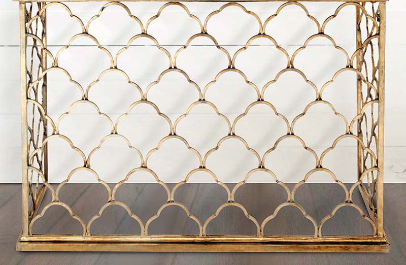 Scalloped Console Table