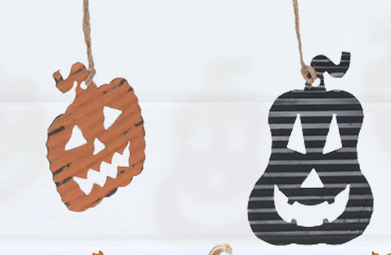 Metal Jack-O-Lantern Garland