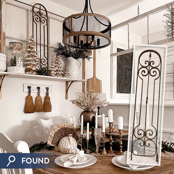 FOUND 1800s French Architectural Cast Iron Panel