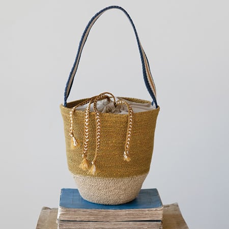 Seagrass & Cotton Handbag