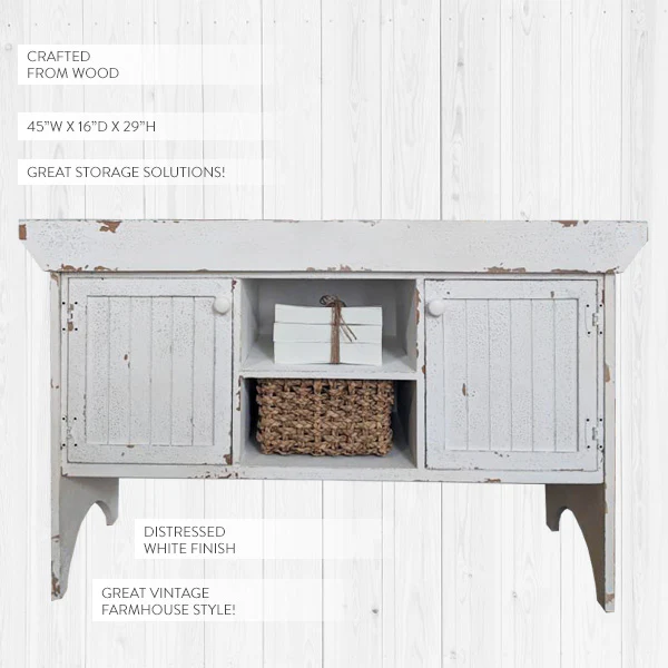 Chippy Wooden Entertainment Storage Table