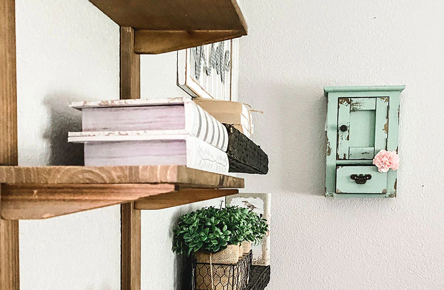 Distressed Sage Green Medicine Cabinet