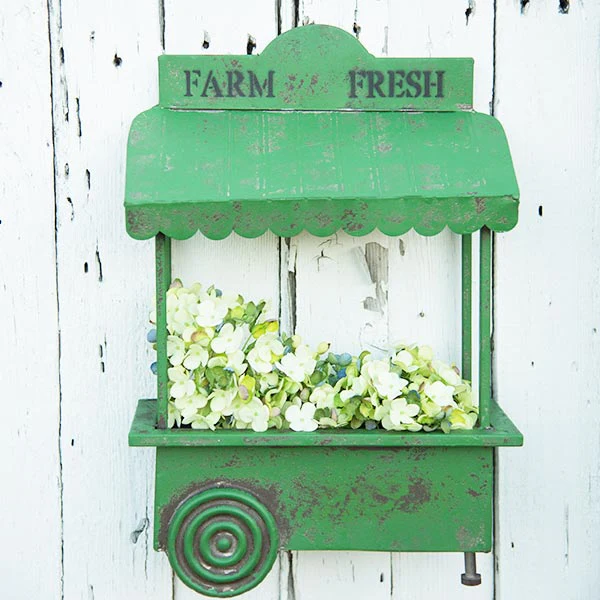 Farm Fresh Hanging Cart Planter