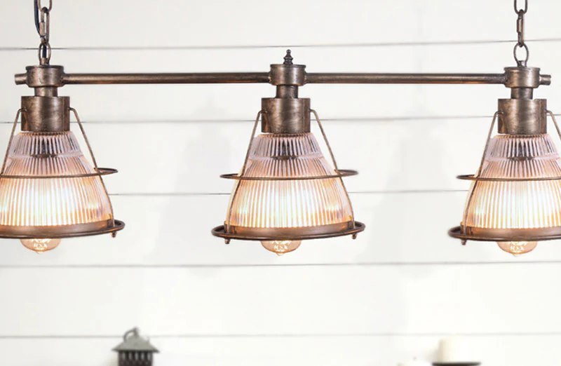Rustic Hanging Bar Lamp Chandelier