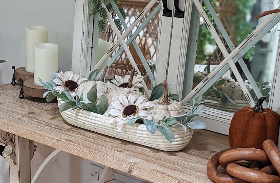 Hand-Woven Rattan Baguette Basket