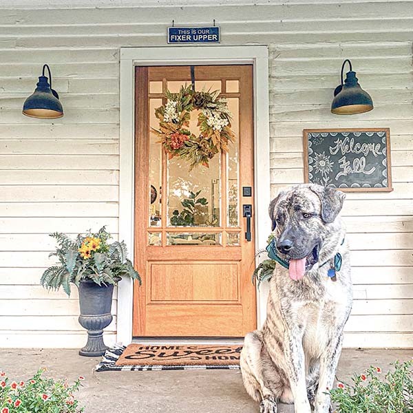 Faux Wheat and Hydrangea Wreath