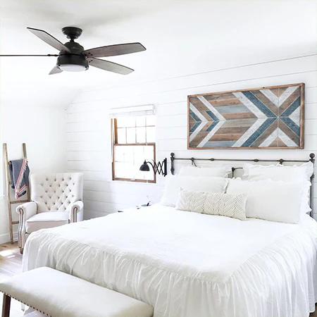 LARGE Geometric Wood Plank Wall Art