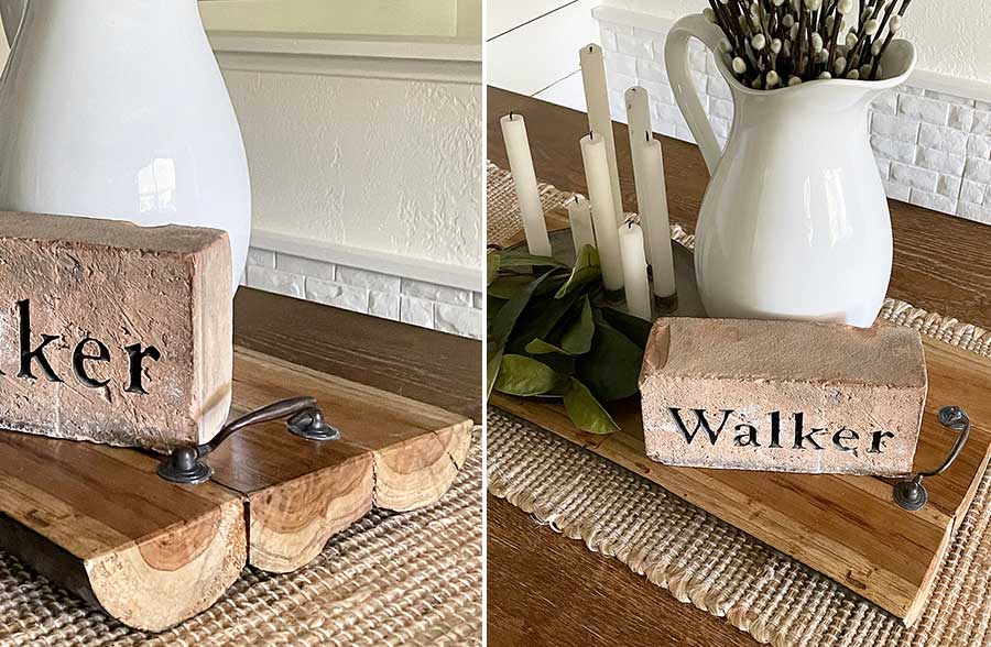 Natural Teak Wood Trays, Set of 2