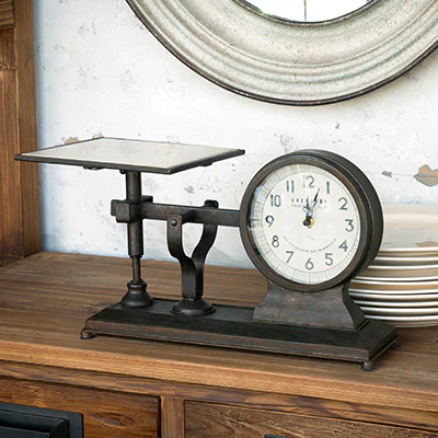 HUGE Decorative Hardware Scale Clock