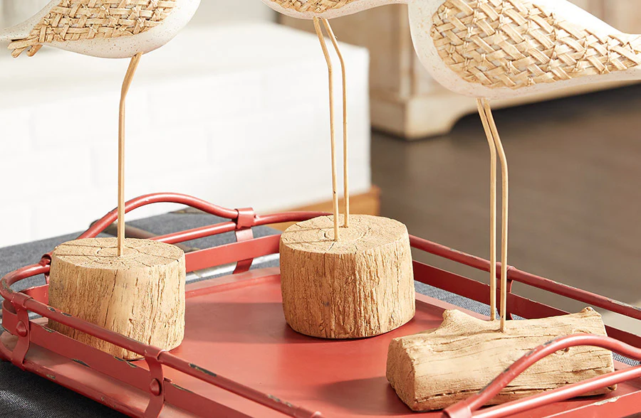 Standing Seagulls Statues, Set of 3