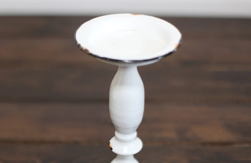 Distressed Candle Holders. Set of 3