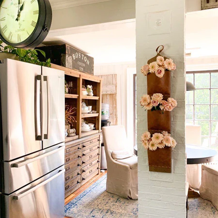 Faux Leather Pocket Wall Cubbies, Set of 3