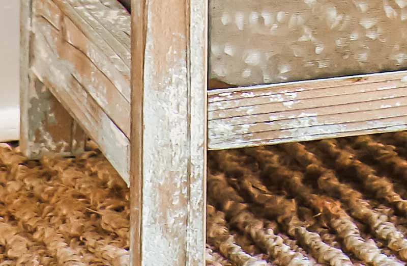 Galvanized Metal Potting Tray Table