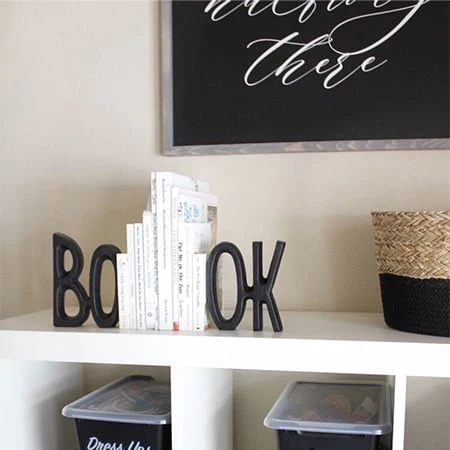 BOOK Letter Bookends