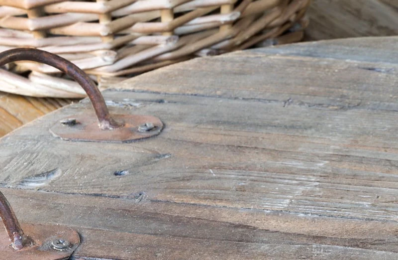 Wooden Footed Cellar Tray